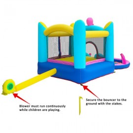 LEADZM LZ-104 Octopus Inflatable Castle with Water Function 420D Oxford Cloth   840D Jumping Surface (Including Fan)