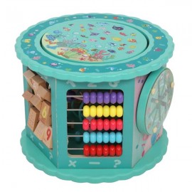 Wooden Toys Eight-In-One Function Winding Beads/Side Bead/Sea World Color Elements