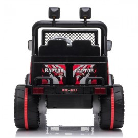 LEADZM LZ-11 Small Jeep Double Drive 550*2 Battery 12V7AH*1 with 2.4G Remote Control Charger with Light Black