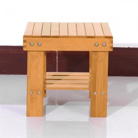 Children Bench Stool Bamboo Wood Color